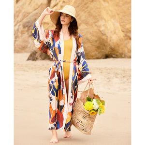 
                
                    Load image into Gallery viewer, Lilli Belted Cover-Up Kimono
                
            