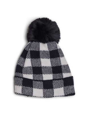 
                
                    Load image into Gallery viewer, Plaid Hat- Black and White
                
            